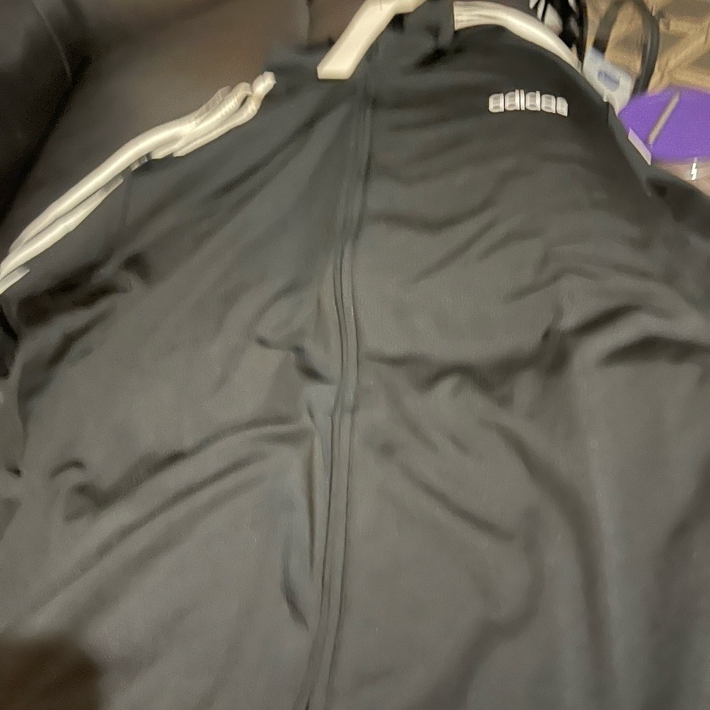 Adidas 2XL NWT Black Men's Adidas, black jacket.dress it up or down🤔🤔